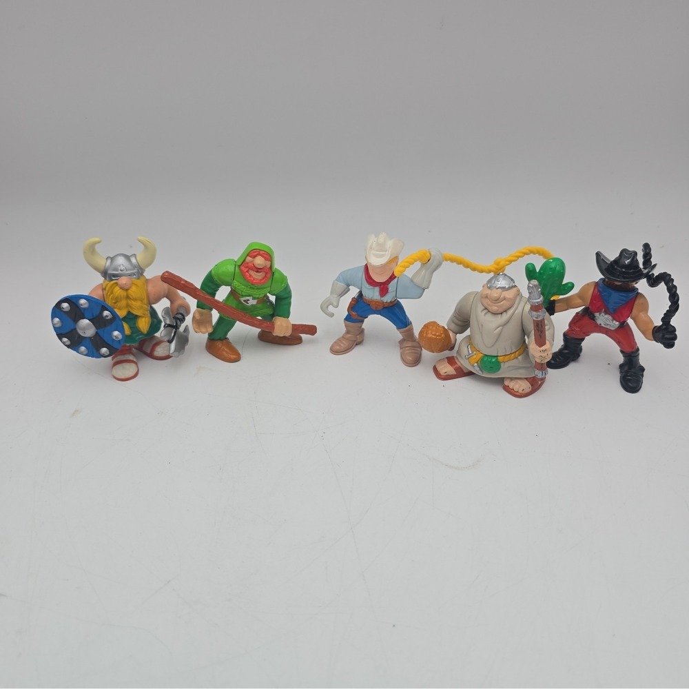 Vintage Fisher Price Great Adventures Figures Lot of 5 Viking Cowboy Woodsman